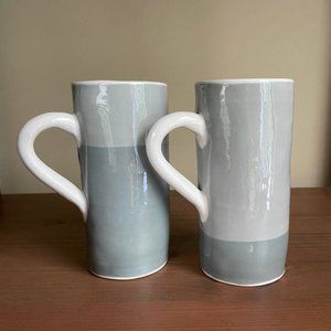 Handmade couple mug set,Handcrafted ceramic mug for coffee, tea by Ruth Hyndman
